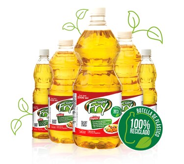 Aceites Super Fry lanza su primera botella hecha con plástico 100% reciclado