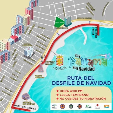 Programan cierre de vías por la celebración del desfile de Navidad