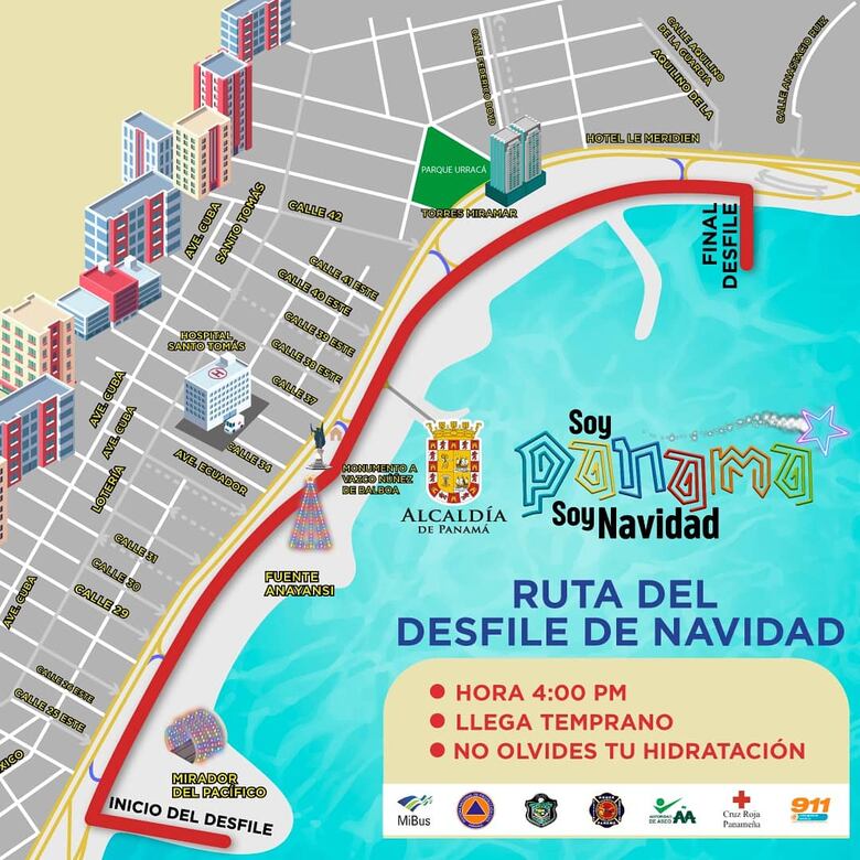 Programan cierre de vías por la celebración del desfile de Navidad