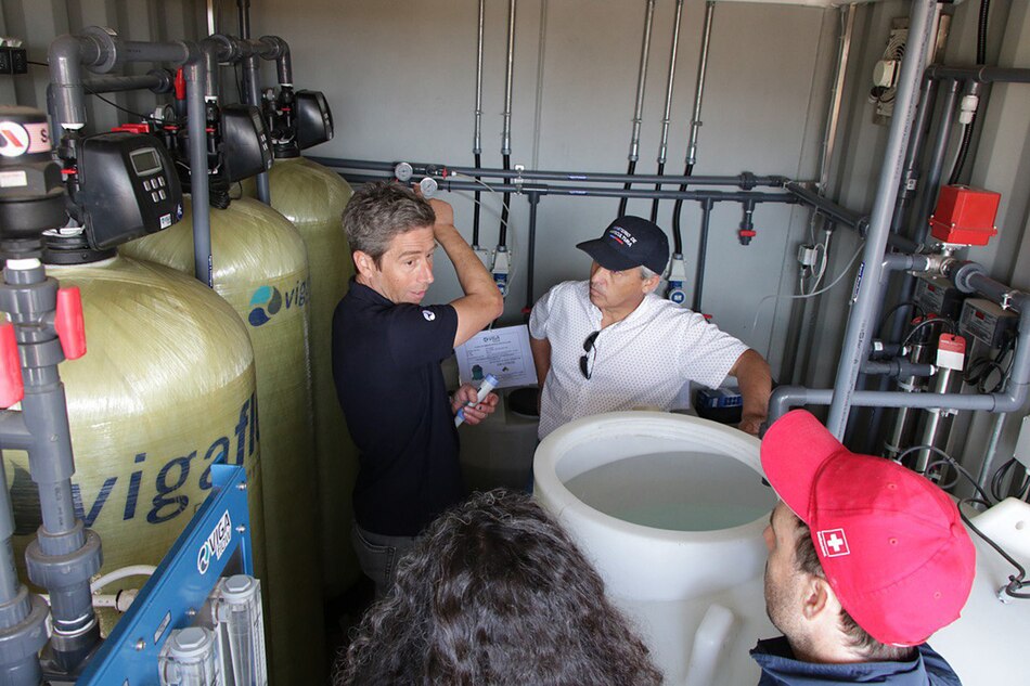 Prueban desaladora para regar cultivos