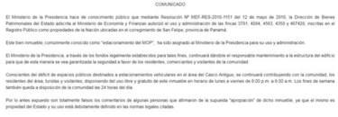 Gobierno limita uso de estacionamiento gratuito en el casco antiguo