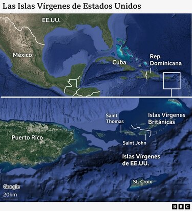 Islas Vírgenes de EU, el territorio en el Caribe que Dinamarca sí aceptó venderle a Washington (y qué tienen que ver con Groenlandia)