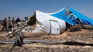Restos de avión ruso serán trasladados a un sitio seguro en El Cairo