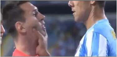 Encontronazo entre Messi y Welington