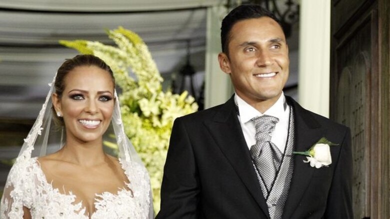 Multitudinaria boda de Keylor Navas y Andrea Salas en Costa Rica