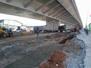 Los trabajos de rehabilitación de los carriles bajo el viaducto en La Chorrera tienen un 95.60% de avance