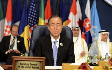 Ban Ki Moon pide justicia además de dinero para las víctimas de guerra sirias