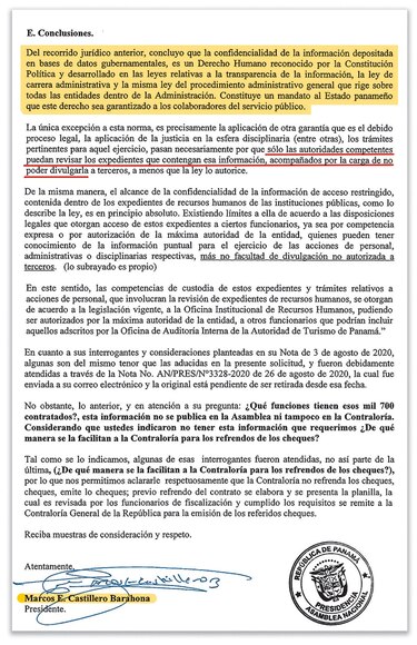 Asamblea Nacional se niega a entregar informes de planilla ‘cashback’