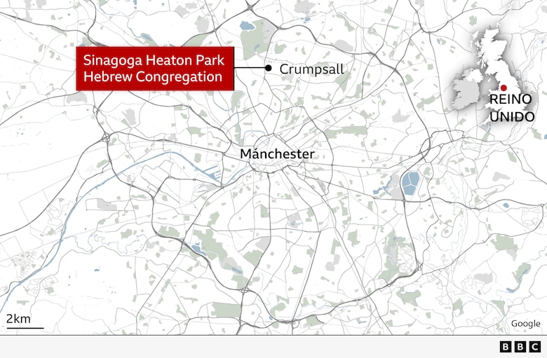 Un ataque en una sinagoga de Reino Unido durante la celebración del Yom Kipur deja al menos 2 muertos y varios heridos