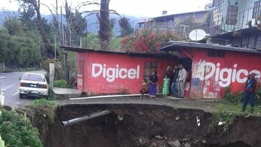 MOP evalúa los daños causados por los deslizamientos en Cerro Punta