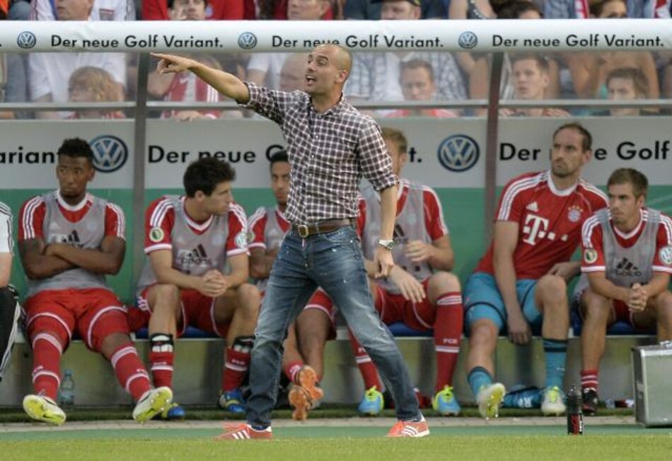 Guardiola gana su primer partido oficial en el Bayern