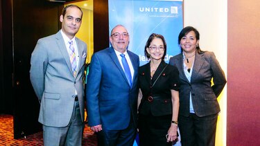 United Airlines celebra 25 años en Panamá