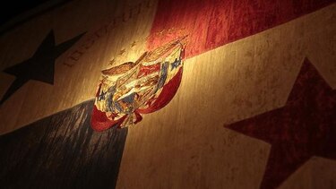 Banderas históricas que se exhiben en los museos de Panamá