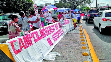 Retirarán barrera de Campo Lindbergh la otra semana
