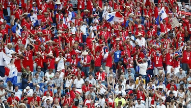 Fanáticos panameños forman un 'topón' en Rusia