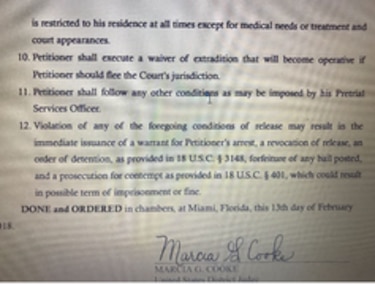 Jueza de Miami otorga fianza de excarcelación de $1 millón a expresidente Ricardo Martinelli; la fiscalía apela