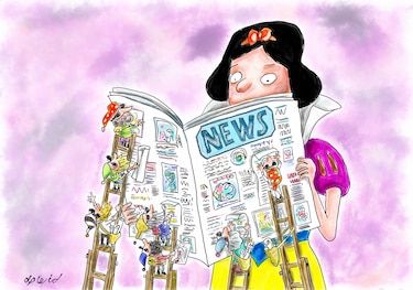 Premiación a caricaturas de la primera Expo Cartoon