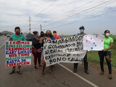 Moradores de Capellanía de Natá exigen bono solidario
