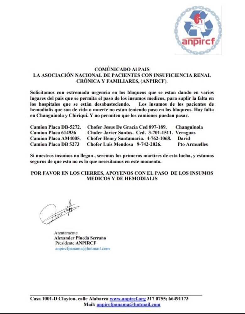 Médicos, pacientes, productores y clubes cívicos  abogan por crear corredores humanitarios