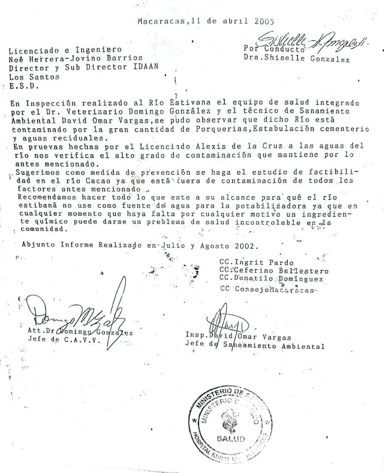 ¿Quién contaminó el río La Villa?