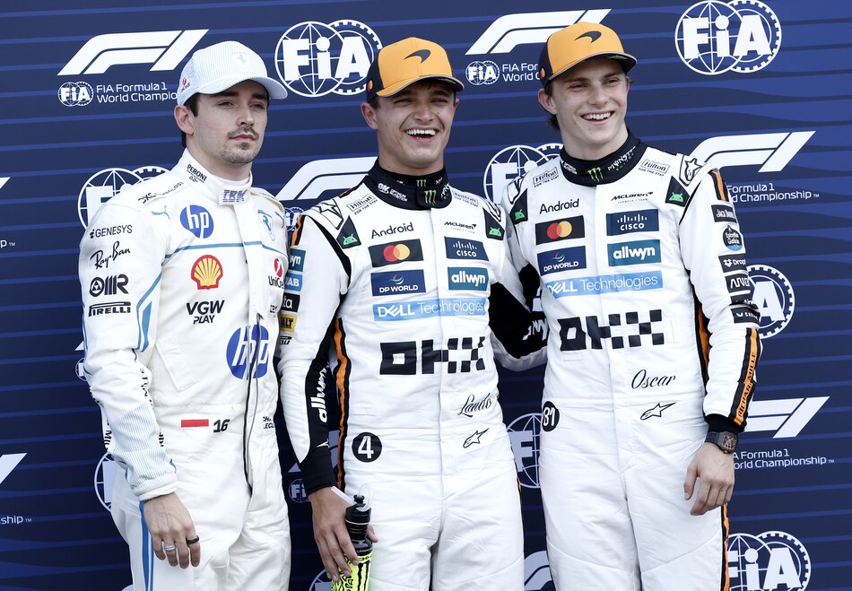 Norris le roba el show a Leclerc en la Costa Azul