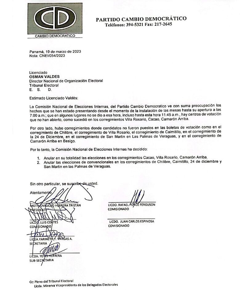 CD cierra jornada electoral en medio de denuncias de irregularidades