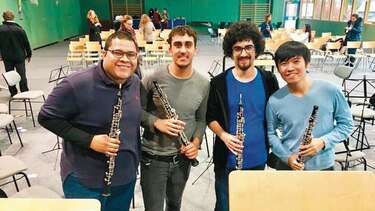 Un oboísta panameño en Alemania