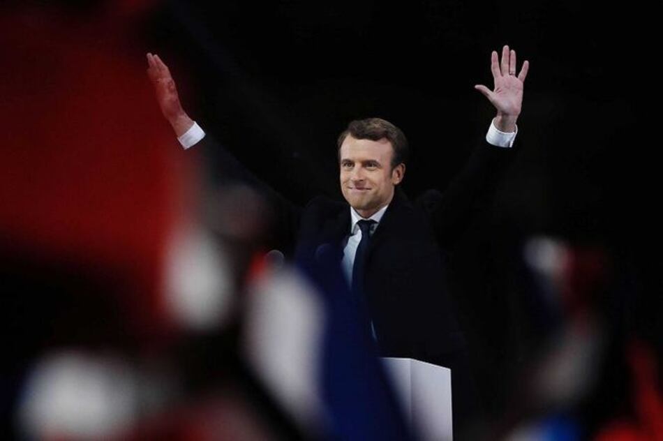 Emmanuel Macron desea una Europa 'en marcha' que sea 'triunfadora' y protectora