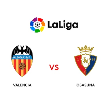 Valencia se enfrentará esta noche de local a Osasuna