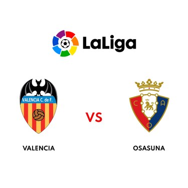 Valencia se enfrentará esta noche de local a Osasuna