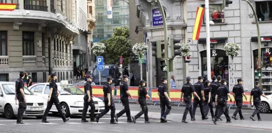 Amplio dispositivo para garantizar la seguridad en proclamación Felipe VI