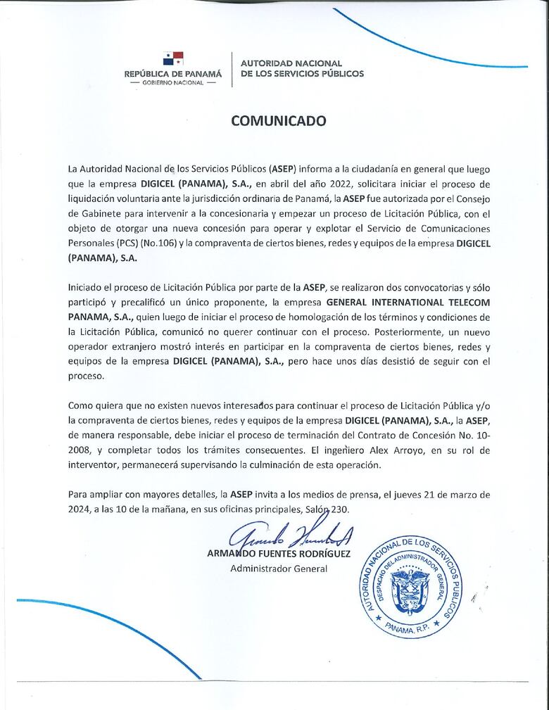 Clientes de Digicel tienen 30 días para migrar a otras operadoras, ante el cierre de la empresa