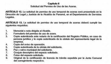 Por usar aceras, comerciantes deberán pagar cuota fija mensual de $200 y $25 por metro cuadrado ocupado