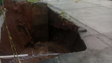 Sinaproc desalojó una guardería en Ernesto Córdoba tras hundirse su parte frontal