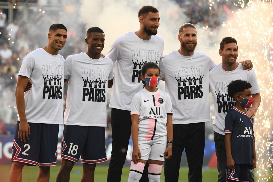 Messi, Ramos y demás fichajes parisinos son presentados en el Parque de los Príncipes