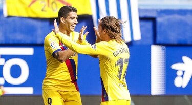 Barcelona gana 3-0 con goles de Griezmann, Messi y Suárez