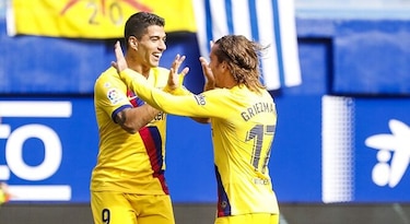 Barcelona gana 3-0 con goles de Griezmann, Messi y Suárez