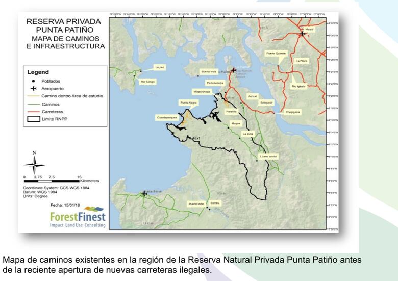 Carreteras ilegales y devastación de humedales afectan 48.9 hectáreas en Punta Patiño