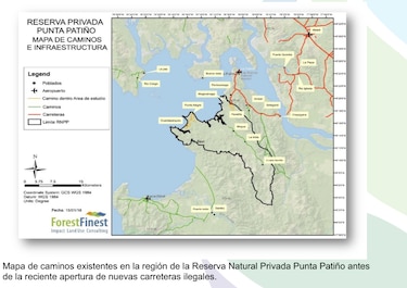 Carreteras ilegales y devastación de humedales afectan 48.9 hectáreas en Punta Patiño