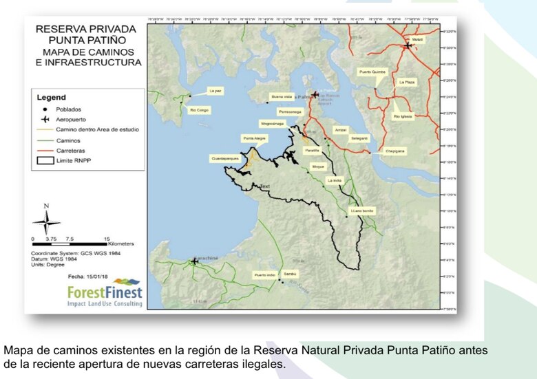 Construcción de dos carreteras ilegales amenazan reserva de Punta Patiño, Darién