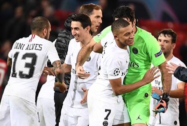 PSG supera al Manchester United en la Liga de Campeones