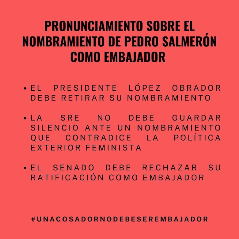 Mexicanos apelan a que la Cancillería panameña no le otorgue el beneplácito a embajador designado