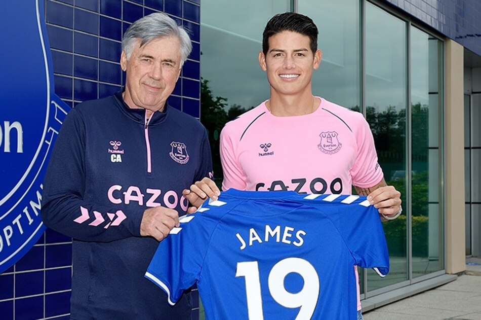 James Rodríguez quiere acabar con la sequía de títulos del Everton