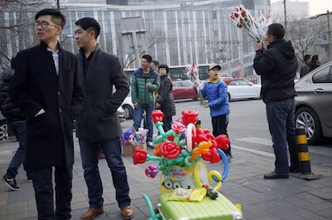 San Valentín, derrotado por el Año Nuevo chino