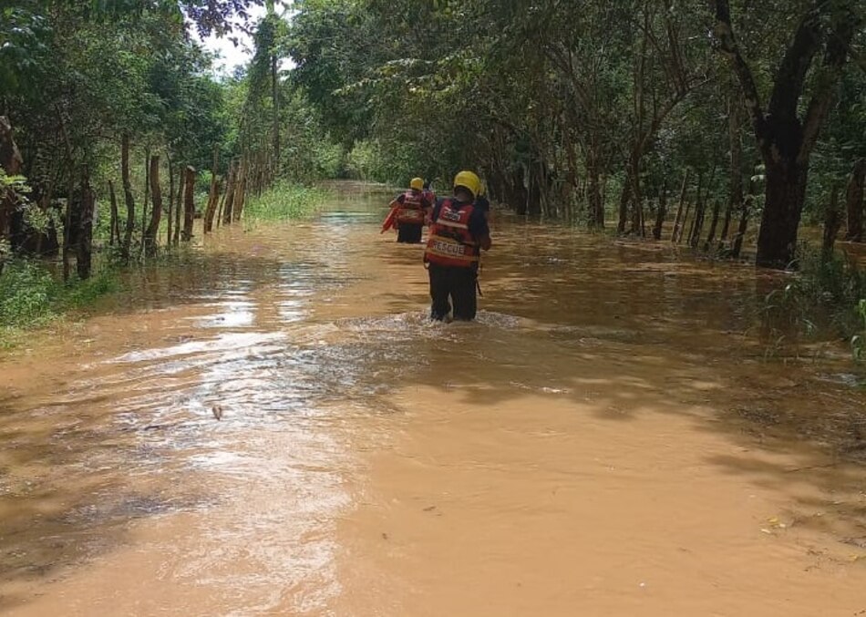 Emiten alerta amarilla por lluvias para seis provincias; hay ríos desbordados en Los Santos y Veraguas
