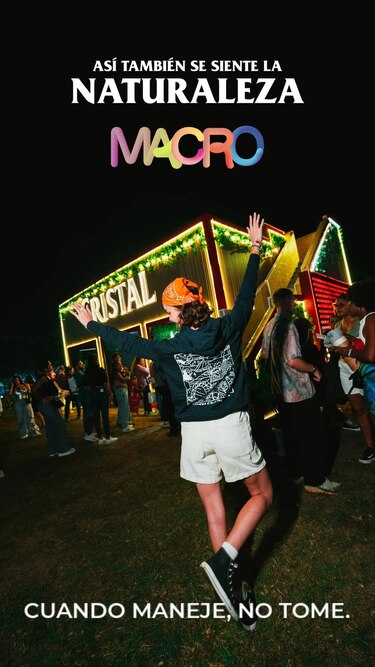 Cerveza Cristal presenta su campaña ‘Así se siente la naturaleza’ en el Macrofest 2025
