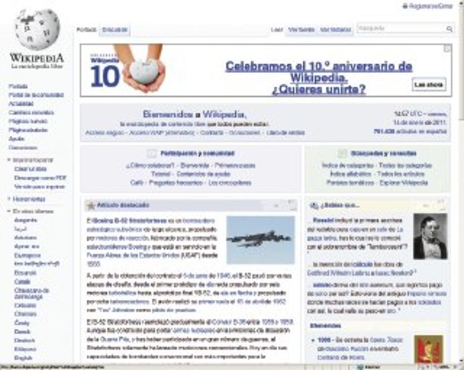 Los 10 años de Wikipedia