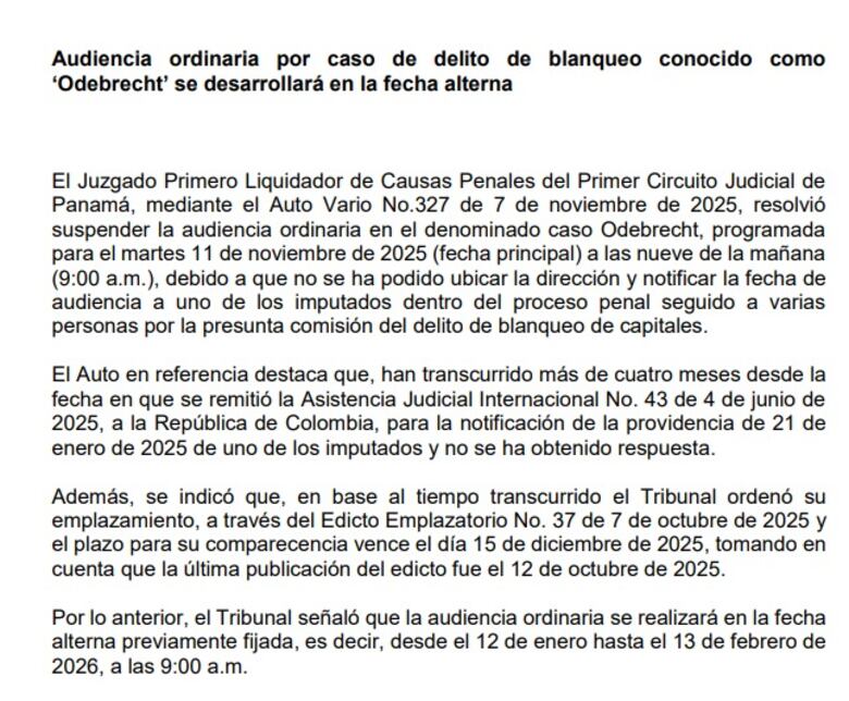 Odebrecht: un proceso atrapado en trámites 