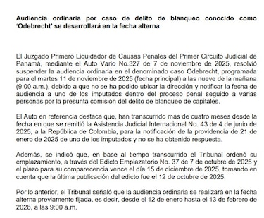 Odebrecht: un proceso atrapado en trámites