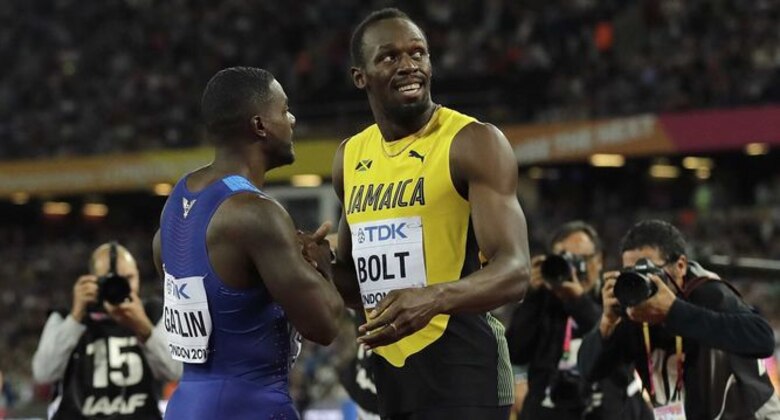 Usain Bolt solo pudo ser tercero; Justin Gatlin fue más veloz